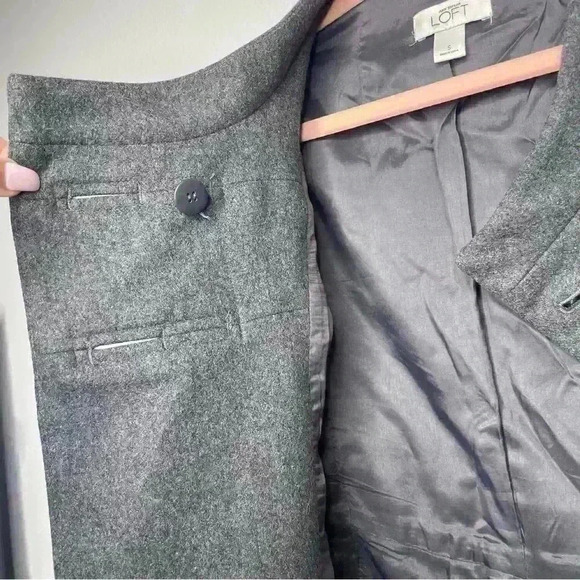 Ann Taylor Loft Gray Capelette Sz Small - Picture 7 of 14